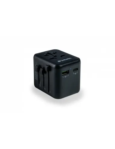 Verbatim 49544 adaptador de enchufe eléctrico Universal Negro