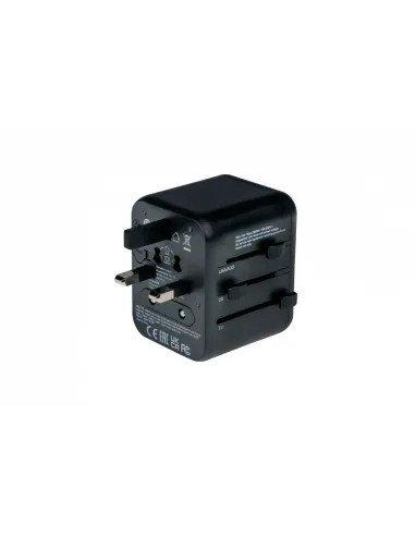 Verbatim 49544 adaptador de enchufe eléctrico Universal Negro