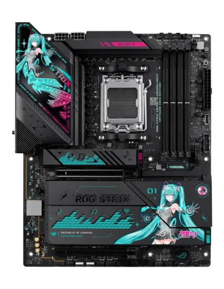 ASUS ROG STRIX X870E-H GAMING WIFI7 HATSUNE MIKU EDITION AMD X870E Zócalo AM5 ATX