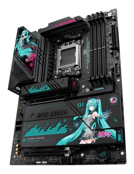 ASUS ROG STRIX X870E-H GAMING WIFI7 HATSUNE MIKU EDITION AMD X870E Zócalo AM5 ATX