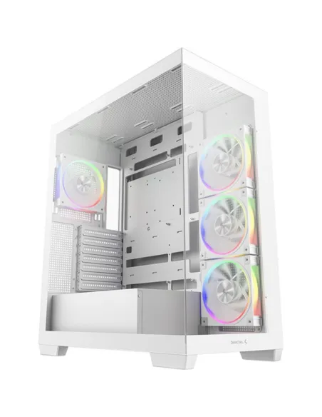 Caja ordenador gaming atx deepcool cg580v2 cristal templado blanca