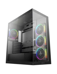 Caja ordenador gaming atx deepcool cg580v2 cristal templado negro