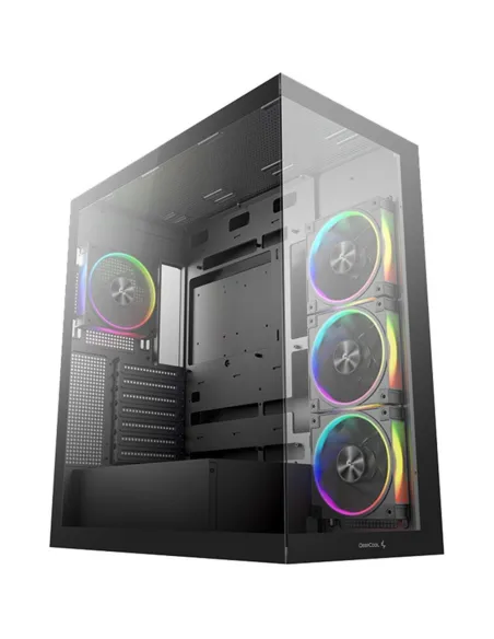 Caja ordenador gaming atx deepcool cg580v2 cristal templado negro