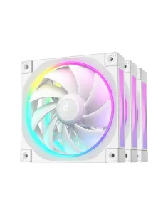 Ventilador caja deepcool r - fl12 - whapn3 - g argb 3x 120mm blanco
