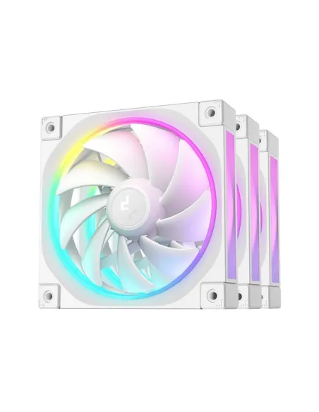 Ventilador caja deepcool r - fl12 - whapn3 - g argb 3x 120mm blanco