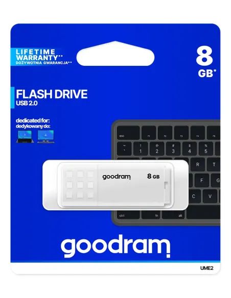 Goodram UME2 unidad flash USB 8 GB USB tipo A 2.0 Blanco