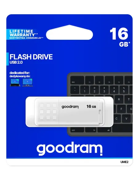 Goodram UME2 unidad flash USB 16 GB USB tipo A 2.0 Blanco
