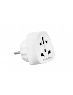 Verbatim WTEU-02 adaptador de enchufe eléctrico Tipo F Universal Blanco