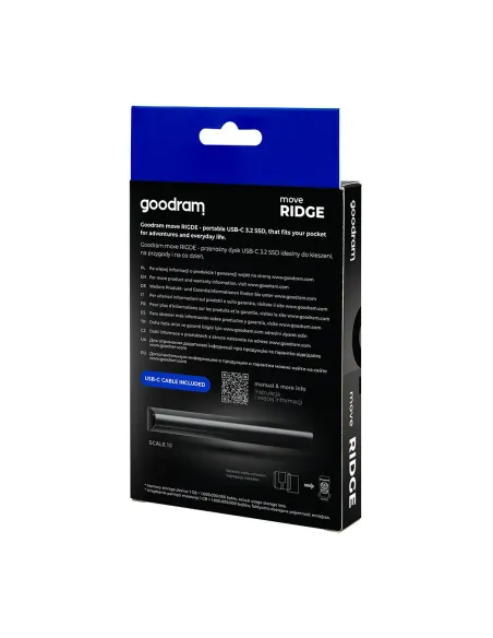 Goodram SSDR-GMRE-512-K0 unidad externa de estado sólido 512 GB Negro