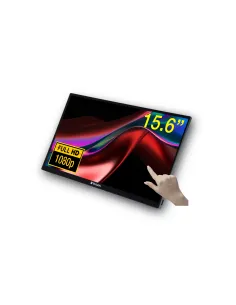 Verbatim 49592 pantalla para PC 39,6 cm (15.6") 1920 x 1080 Pixeles Full HD LCD Pantalla táctil Negro