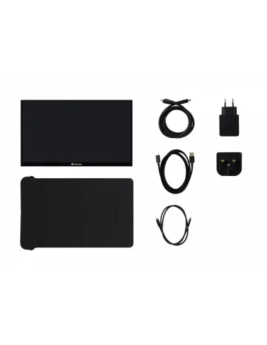 Verbatim 49592 pantalla para PC 39,6 cm (15.6") 1920 x 1080 Pixeles Full HD LCD Pantalla táctil Negro