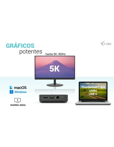 i-tec USB-C HDMI Dual DP Docking Station with Power Delivery 100 W + Universal Charger 100 W