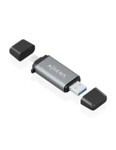AISENS Lector De Tarjetas SD, Micro SD, MMC, Rs-MMC, MMC Micro, USB-A y USB-C, Gris 2