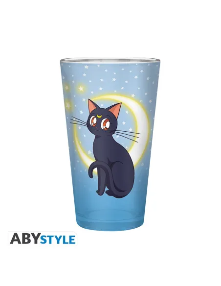 Vaso grande abystyle sailor moon luna y artemisa 400 ml