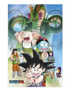 Poster 3d 38x58cm shenron and heroes dragon ball