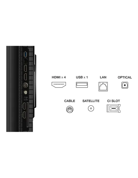 TCL P8K 75P8K Televisor 190,5 cm (75") 4K Ultra HD Smart TV Wifi Metálico 350 cd   m²