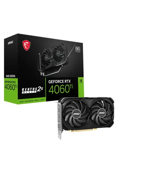 MSI VENTUS GeForce RTX 4060 Ti 2X BLACK 8G OC NVIDIA 8 GB GDDR6