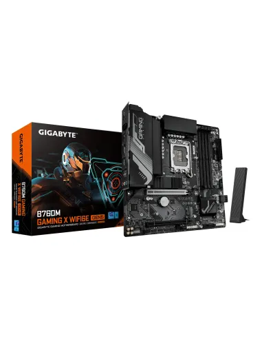 GIGABYTE B760M GAMING X WIFI6E GEN5 Placa Base – Compatible con procesadores Intel Core 14ª generación, VRM de 8+1+1 fases,