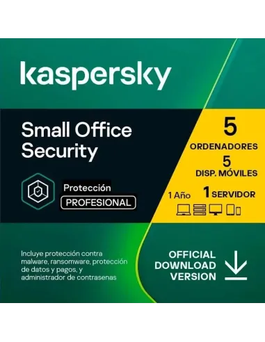 Kaspersky SMALL OFFICE SECURITY 5 UTENTI 1 FS 1 Y