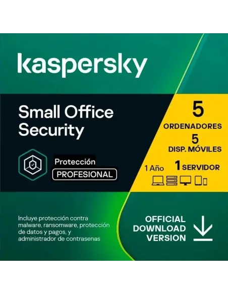 Kaspersky SMALL OFFICE SECURITY 5 UTENTI 1 FS 1 Y