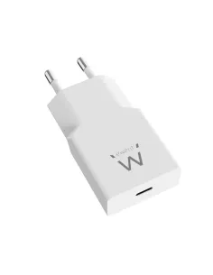Cargador ewent ew1310 20w usb tipo c blanco
