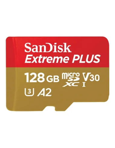 Tarjeta memoria micro secure digital 128gb sandisk extreme plus clase 10 uhs - i u3 + adaptador