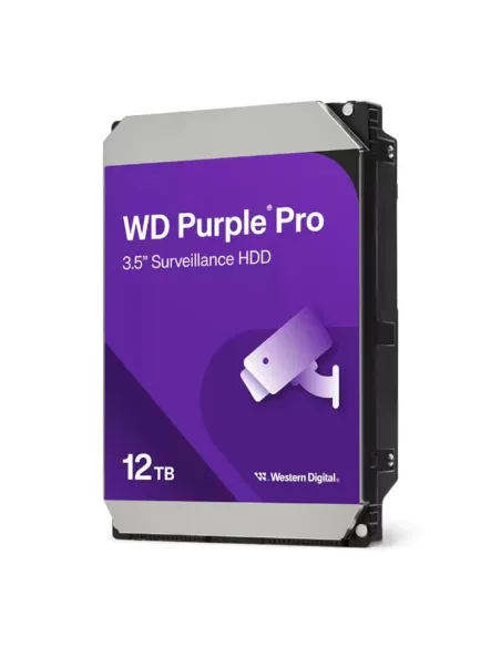 Disco duro interno hdd wd western digital purple pro wd122purp 12tb 3.5 pulgadas sata 6gb - s