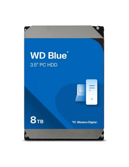 Disco duro interno hdd wd western digital blue wd80eaaz 8tb 8000gb 3.5 pulgadas sata 6gb - s 5640rpm 256mb