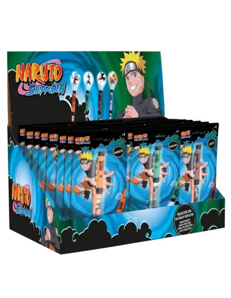Expositor sd toys boligrafos proyectores 24 unidades naruto shippuden