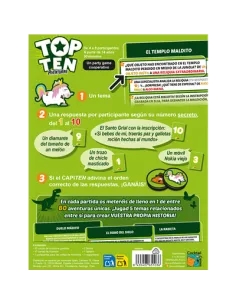 Juego de mesa top ten aventuras