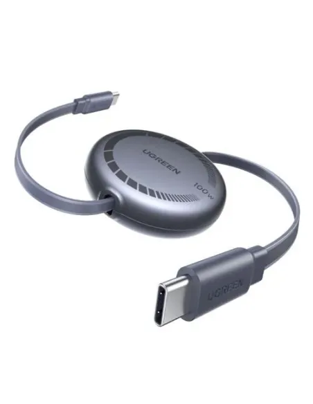 UGREEN USB-C TO USB-C PD FAST CHARGING RETRACTABLE CABLE 100W MAX 1M