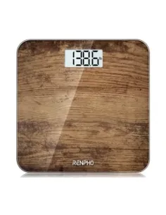 RENPHO CORE 1S - BODY WEIGHT SCALE - LARGE SCREEN - 3AAA - 10.2X10.2X0.87INCH - BROWN
