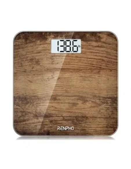 RENPHO CORE 1S - BODY WEIGHT SCALE - LARGE SCREEN - 3AAA - 10.2X10.2X0.87INCH - BROWN