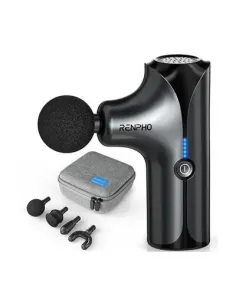 RENPHO MINI - MASSAGE GUN - 4 HEADS - 5 SPEEDS - BLACK