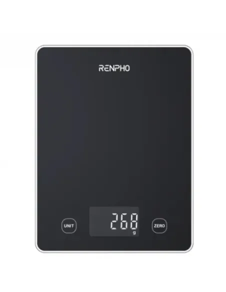 RENPHO  CALIBRA 1L - SMART NUTRITION SCALE - BLE - 3AAA - BLACK GLASS (UP TO 22LB/10KG)