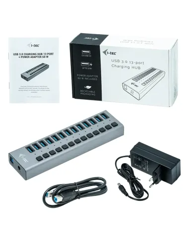 i-tec USB 3.0 Charging HUB 13port + Power Adapter 60 W