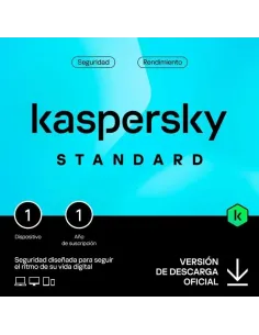 Kaspersky Standard 1 Dispositivo Licencia 1 año ESP