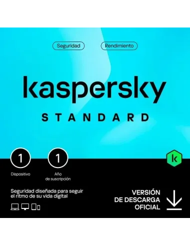 Kaspersky Standard 1 Dispositivo Licencia 1 año ESP