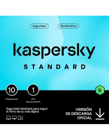 Kaspersky Standard 10 Dispositivos Licencia 1 año ESP