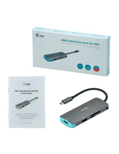 i-tec Metal USB-C Nano Dock 4K HDMI + Power Delivery 100 W