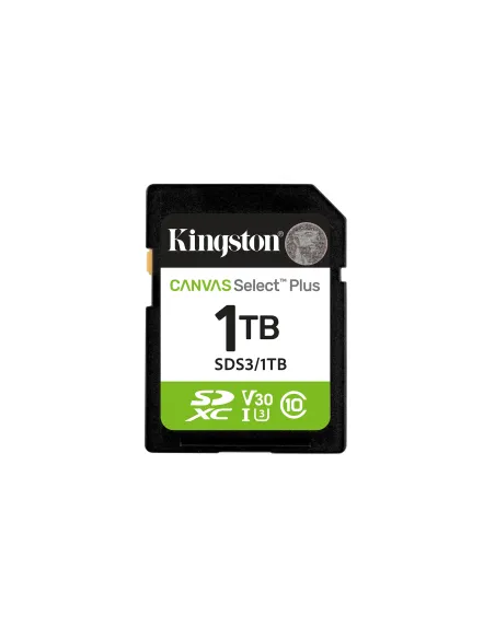 Kingston Technology 1 TB SDXC Canvas Select Plus Gen3 150 MB s C10 UHS-I U3 V30