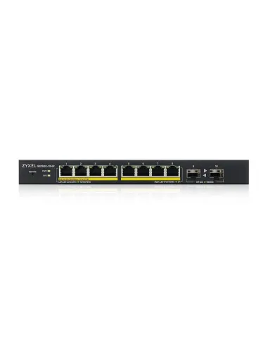 Zyxel GS1900-10HP Gestionado L2 Gigabit Ethernet (10 100 1000) Energía sobre Ethernet (PoE) Negro