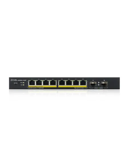 Zyxel GS1900-10HP Gestionado L2 Gigabit Ethernet (10 100 1000) Energía sobre Ethernet (PoE) Negro