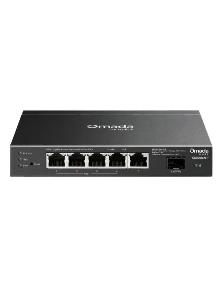 TP-Link SG2206MP switch L2 Gigabit Ethernet (10 100 1000) Energía sobre Ethernet (PoE)