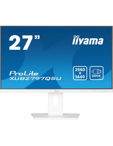 iiyama ProLite XUB2797QSU-W2 pantalla para PC 68,6 cm (27") 2560 x 1440 Pixeles Quad HD LED Blanco
