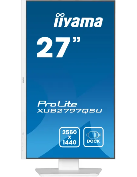 iiyama ProLite XUB2797QSU-W2 pantalla para PC 68,6 cm (27") 2560 x 1440 Pixeles Quad HD LED Blanco