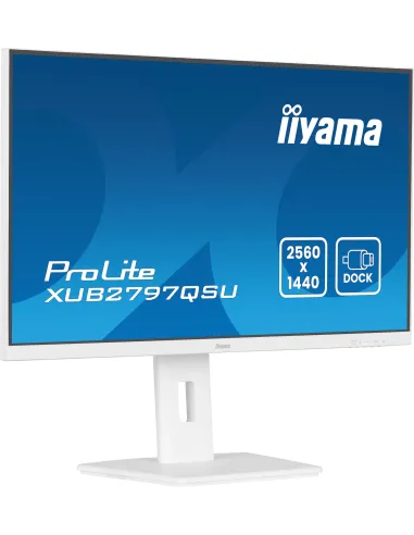 iiyama ProLite XUB2797QSU-W2 pantalla para PC 68,6 cm (27") 2560 x 1440 Pixeles Quad HD LED Blanco