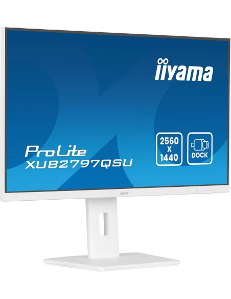 iiyama ProLite XUB2797QSU-W2 pantalla para PC 68,6 cm (27") 2560 x 1440 Pixeles Quad HD LED Blanco