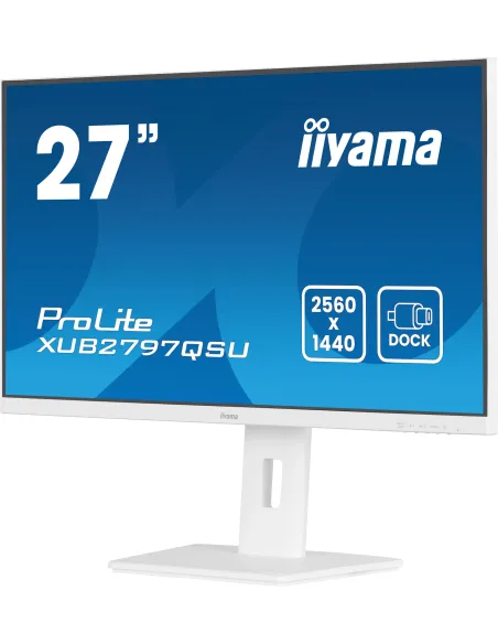 iiyama ProLite XUB2797QSU-W2 pantalla para PC 68,6 cm (27") 2560 x 1440 Pixeles Quad HD LED Blanco