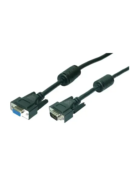 CABLE VGA M-H 1.8M HD DB15 EXTENSOR LOGILINK BLANC CON FERR